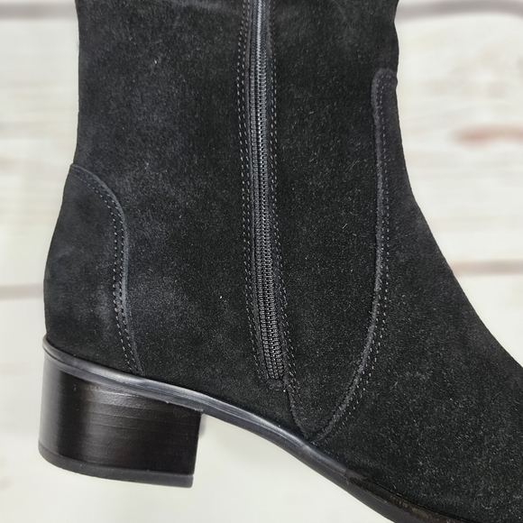 NEW La Canadienne | Passion Black Suede Riding Boot - Picture 4 of 10